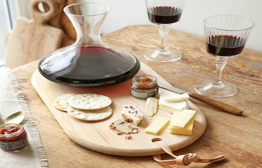 engraved wine decanter